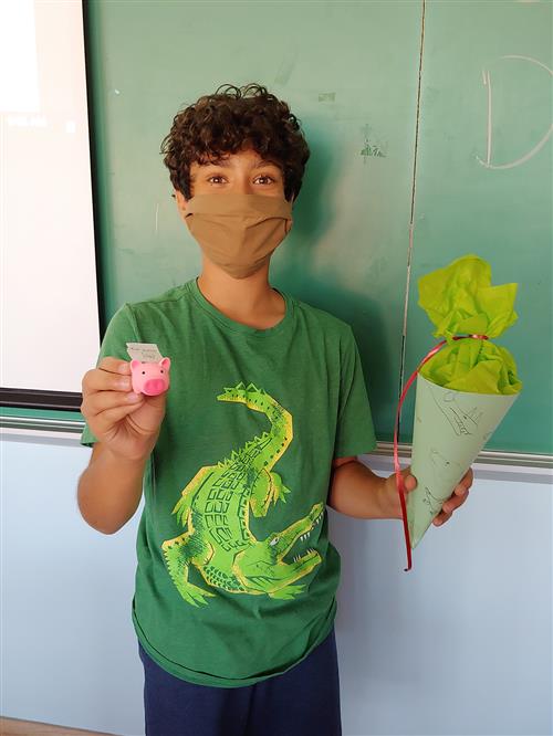 German student with Schultüten